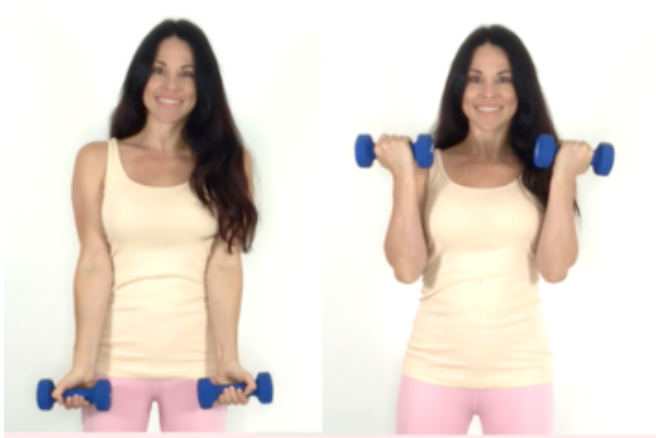 Bicep Curl Exercise Christina Carlyle