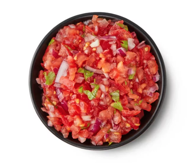 a bowl of salsa